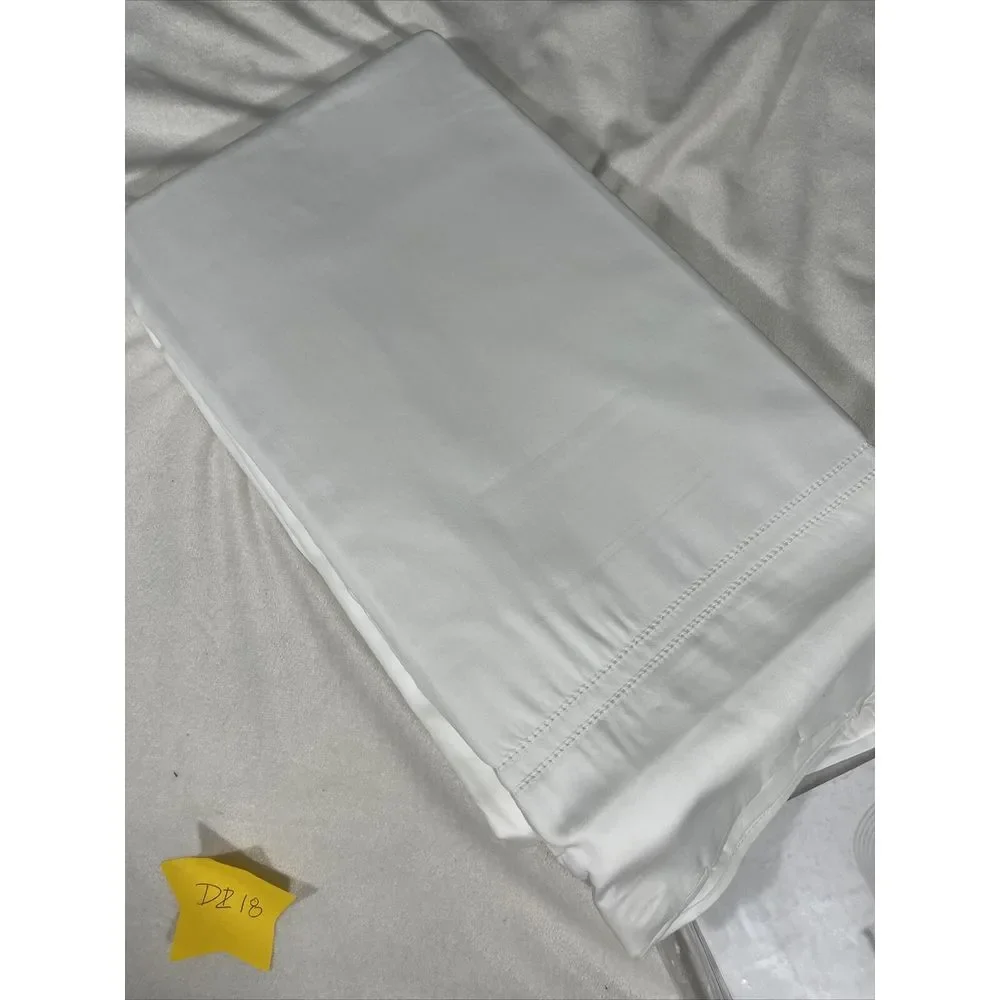 NIB $629 Frette at Home Tiber King Duvet Cover in white [ KING ] #D218‎
